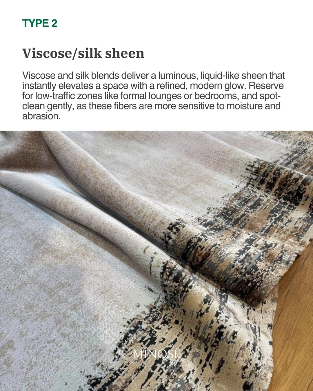 Viscose/Silk Sheen: Liquid Luxury