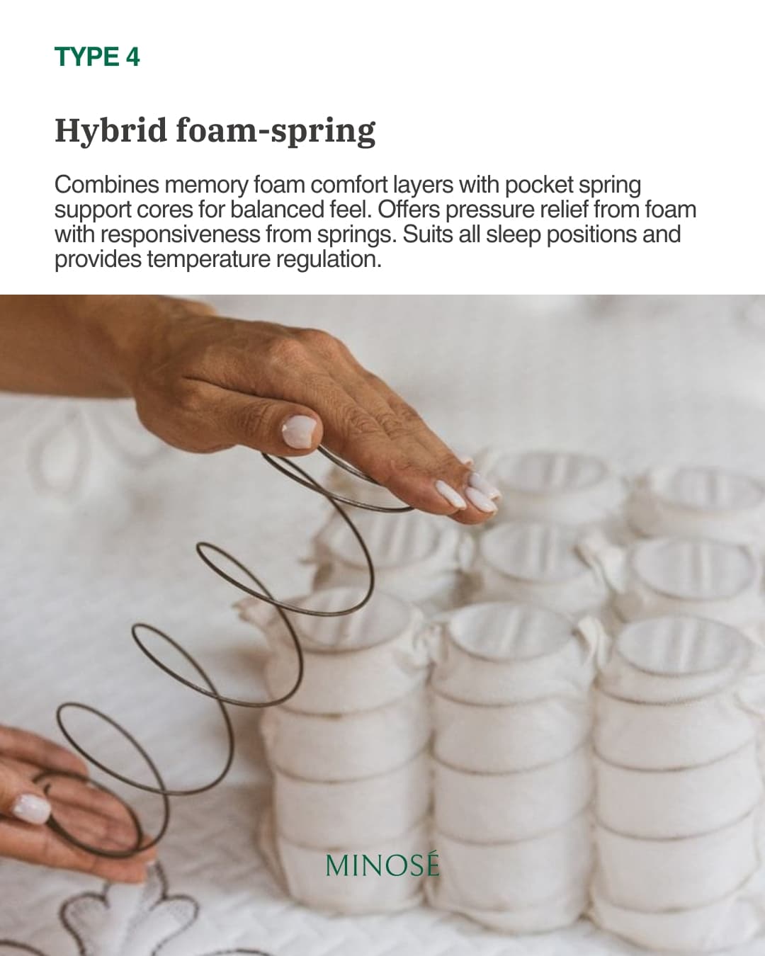 Hybrid Foam-Spring: Balanced Versatility
