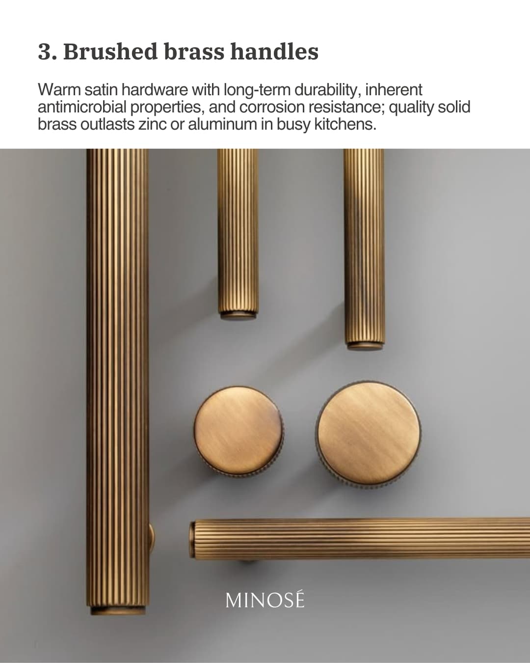 Brushed Brass Handles